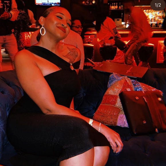 12th Heart Black Bandage Dress, S/M - Picture 2 of 2